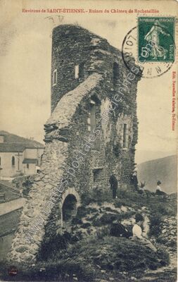 Carte postale ancienne Chateau de Rochetaillee — Saint-Étienne (Loire)
