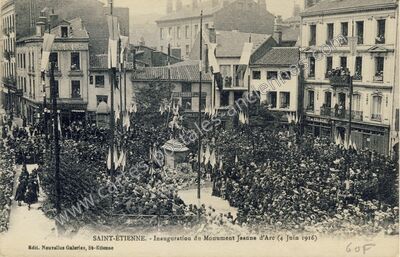Carte postale ancienne Jeanne d'Arc — Saint-Étienne (Loire)