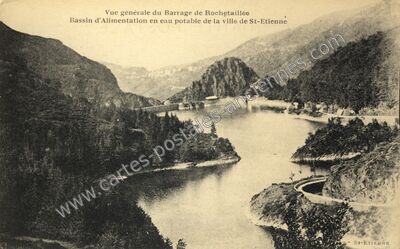Carte postale ancienne Rochetaillee — Saint-Étienne (Loire)