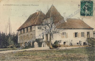 Carte postale ancienne St Forgeux — Saint-Forgeux-Lespinasse (Loire)
