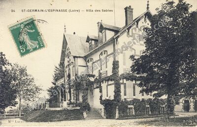 Carte postale ancienne Villa des Sables — Saint-Germain-Lespinasse (Loire)