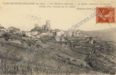 Carte postale ancienne St Maurice sur Loire — Saint-Jean-Saint-Maurice-sur-Loire (Loire)