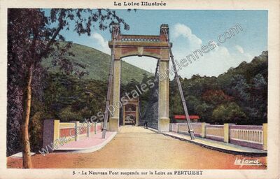 Carte postale ancienne Le Pertuiset — Unieux (Loire)