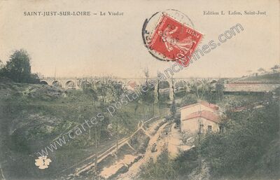 Carte postale ancienne St Just sur Loire — Saint-Just-Saint-Rambert (Loire)