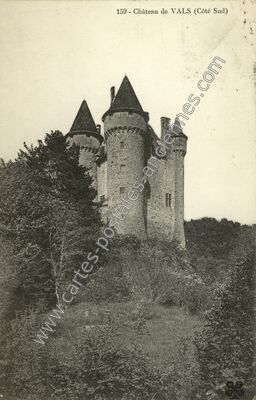 Carte postale ancienne Chateau de Vals — Non Localisée (Haute-Loire)