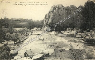 Carte postale ancienne Gouffre de Gouratier — Non Localisée (Haute-Loire)