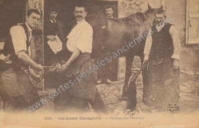 Carte postale ancienne Les Scenes Champetres — Non Localisée (Haute-Loire)