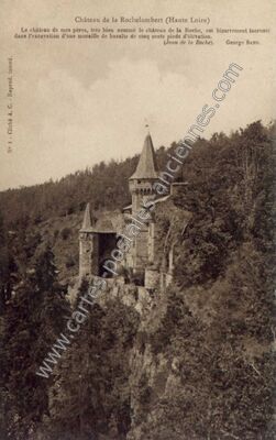 Carte postale ancienne Chateau de La Rochelambert — Saint-Paulien (Haute-Loire)