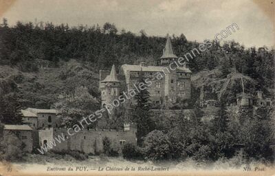 Carte postale ancienne Chateau de La Rochelambert — Saint-Paulien (Haute-Loire)