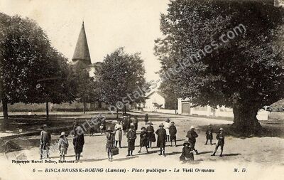 Carte postale ancienne Biscarrosse Bourg — Biscarrosse (Landes)