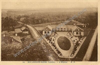 Carte postale ancienne Biscarrosse Bourg — Biscarrosse (Landes)