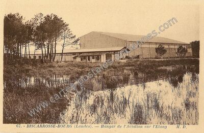 Carte postale ancienne Biscarrosse Bourg — Biscarrosse (Landes)