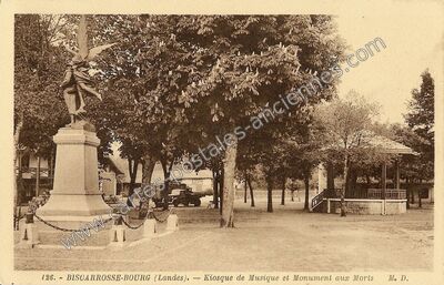 Carte postale ancienne Biscarrosse Bourg — Biscarrosse (Landes)