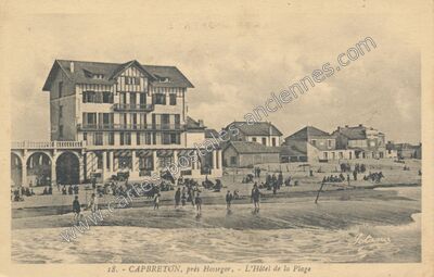 Carte postale ancienne L'Hôtel de la Plage — Capbreton (Landes)