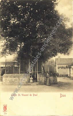 Carte postale ancienne Chêne St. Vincent de Paul — Dax (Landes)