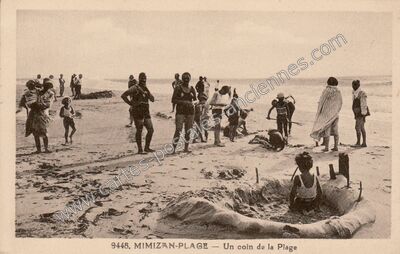 Carte postale ancienne Mimizan Plage — Mimizan (Landes)