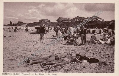 Carte postale ancienne Mimizan Plage — Mimizan (Landes)
