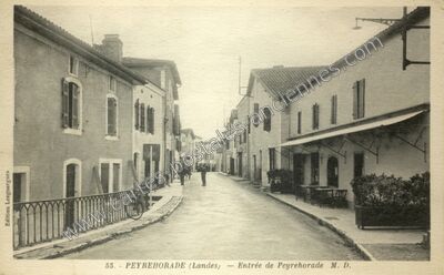 Carte postale ancienne Entrée de Peyrehorade — Peyrehorade (Landes)