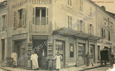 Carte postale ancienne Produits Alimentaires Felix Putin — Saint-Sever (Landes)