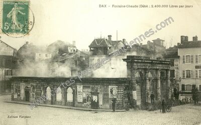 Carte postale ancienne Fontaine-Chaude — Dax (Landes)