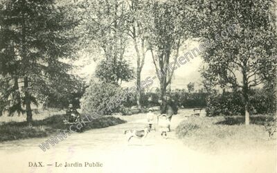 Carte postale ancienne Le Jardin Public — Dax (Landes)