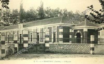 Carte postale ancienne L'Hôpital — Hagetmau (Landes)