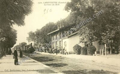 Carte postale ancienne La Gare du Midi — Labouheyre (Landes)