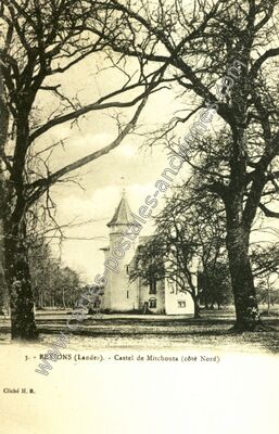 Carte postale ancienne Castel de Mitchouta (côté Nord) — Retjons (Landes)