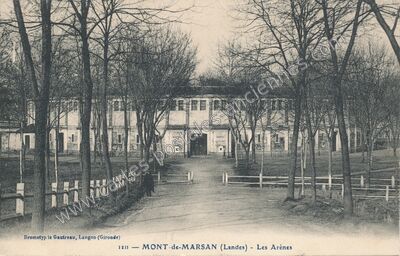 Carte postale ancienne Les Arènes — Mont-de-Marsan (Landes)