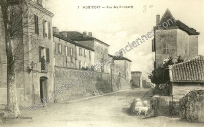 Carte postale ancienne Montfort — Montfort-en-Chalosse (Landes)