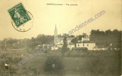 Carte postale ancienne Onesse — Onesse et Laharie (Landes)