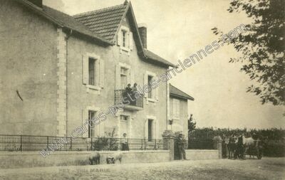 Carte postale ancienne Villa MARIE — Pey (Landes)