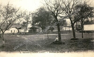 Carte postale ancienne Richet le Brous — Pissos (Landes)