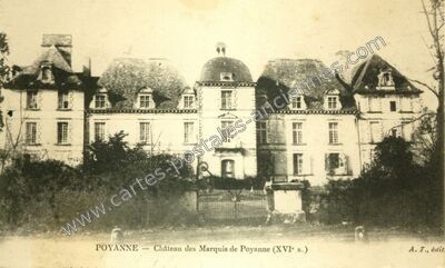 Carte postale ancienne Château des Marquis de Poyanne (XVI° s.) — Poyanne (Landes)