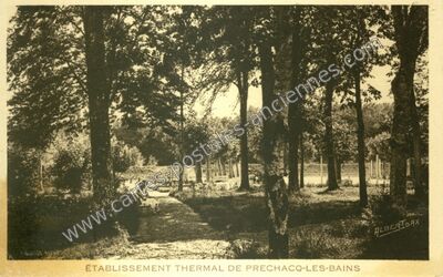 Carte postale ancienne Établissement Thermal — Préchacq-les-Bains (Landes)