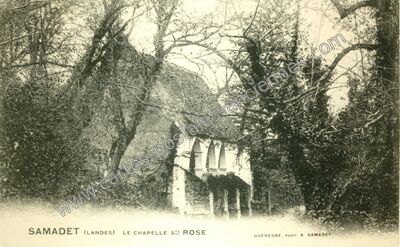 Carte postale ancienne La Chapelle Ste Rose — Samadet (Landes)