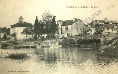Carte postale ancienne Saubusse les Bains — Saubusse (Landes)