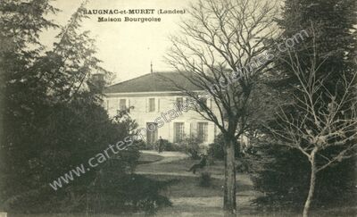 Carte postale ancienne Maison Bourgeoise — Saugnacq et Muret (Landes)