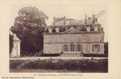 Carte postale ancienne Chateau du Fresne — Authon (Loir-et-Cher)