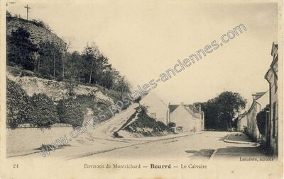 Carte postale ancienne Environs de Montrichard — Le Calvaire — Bourré (Loir-et-Cher)