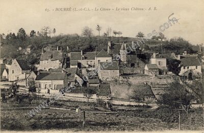 Carte postale ancienne Le Côteau - Le vieux Château — Bourré (Loir-et-Cher)