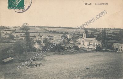 Carte postale ancienne Vue générale — Cellé (Loir-et-Cher)