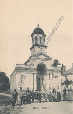 Carte postale ancienne L'Eglise — Cellé (Loir-et-Cher)