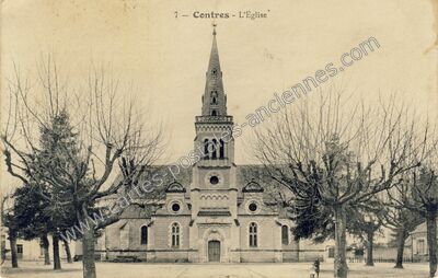 Carte postale ancienne L'Église — Contres (Loir-et-Cher)