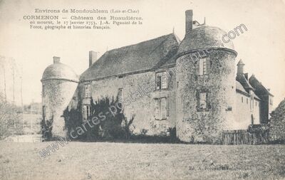 Carte postale ancienne Chateau des Ruaudieres — Cormenon (Loir-et-Cher)
