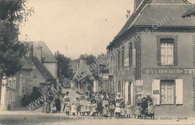 Carte postale ancienne Avenue de la Tannerie — Cormenon (Loir-et-Cher)