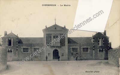 Carte postale ancienne La Mairie — Courbouzon (Loir-et-Cher)