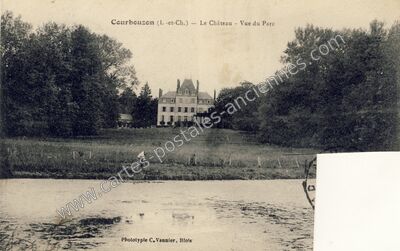 Carte postale ancienne Le Château - Vue du Parc — Courbouzon (Loir-et-Cher)