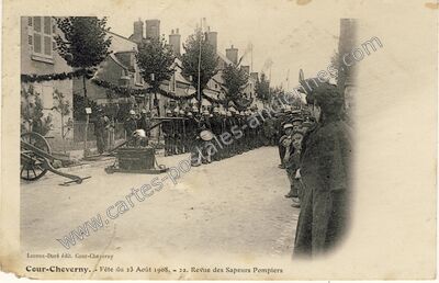 Carte postale ancienne Cour Cheverny F1908 — Cour-Cheverny (Loir-et-Cher)