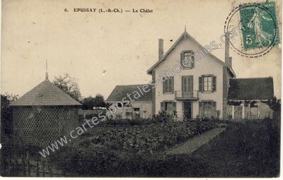 Carte postale ancienne Le Châlet — Épuisay (Loir-et-Cher)